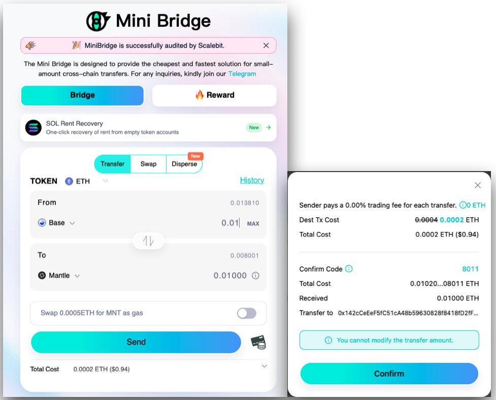 早起刷几笔XHunt的任务，瓜分3万 $MNT 代币

XHunt 联合Mantle及Mini跨链桥打造的榜单任务短平快，奖励大，再不卷任务就要结束了

任务分两个板块
▪️ 1、发布推文，前100瓜分15000 $MNT，这个有点看影响力，有一点点粉丝的写几篇关于任务的推文，就可以上榜

▪️