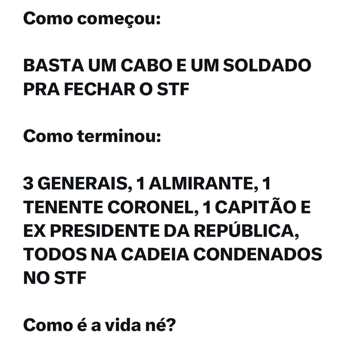 A ironia da vida é que às vezes ela mostra que estamos errados de uma maneira bem peculiar!
🤷🏽‍♂️