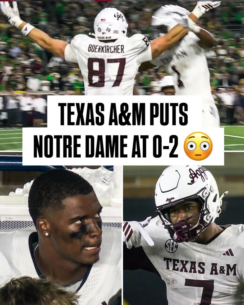 THE AGGIES WIN ON THE ROAD‼️ 

Texas A&amp;M gets its first non-conference road win vs. a top-10 team since 1979 😳