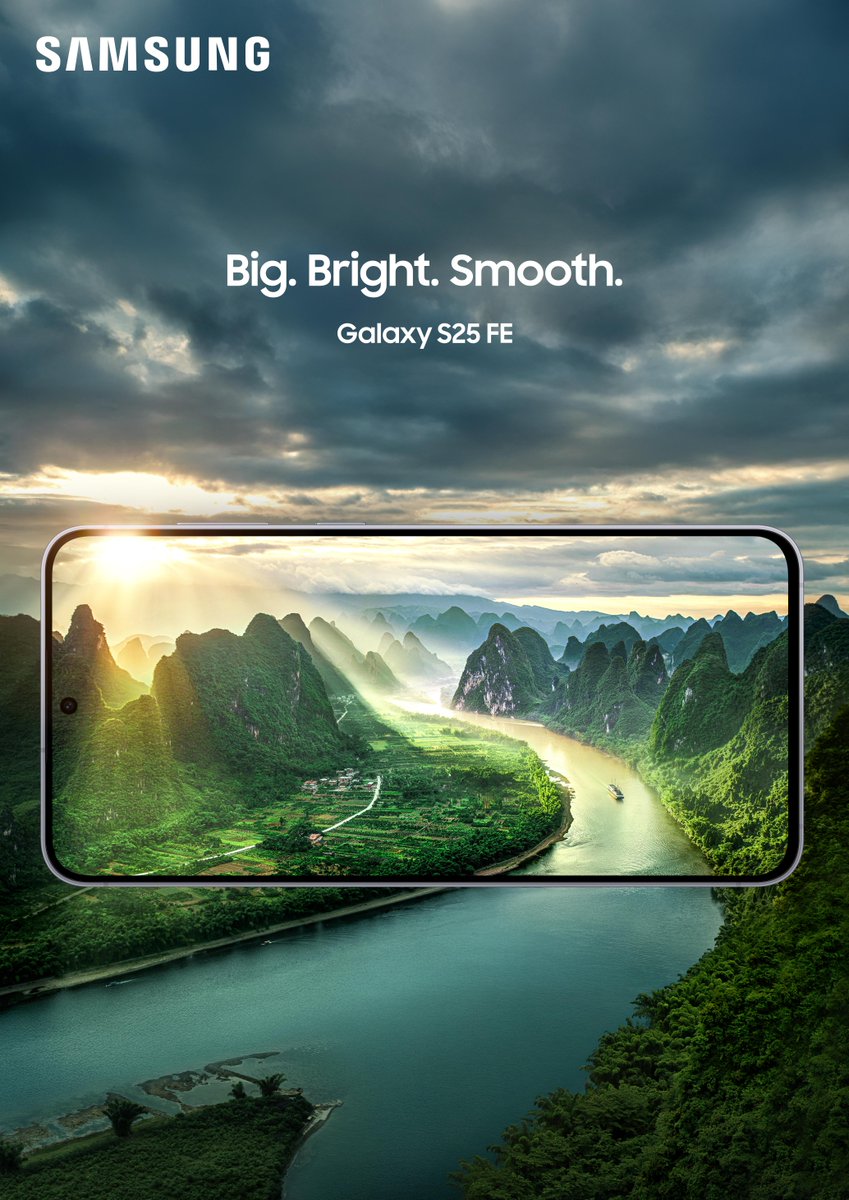 SamsungMobileUS's tweet image. You deserve an immersive viewing experience on a 6.7” FHD+ display. Upgrade to a sharper, brighter and bigger display that’s totally worth it! #GalaxyS25 FE #GalaxyAI
Upgrade now: smsng.us/GalaxyS25FE