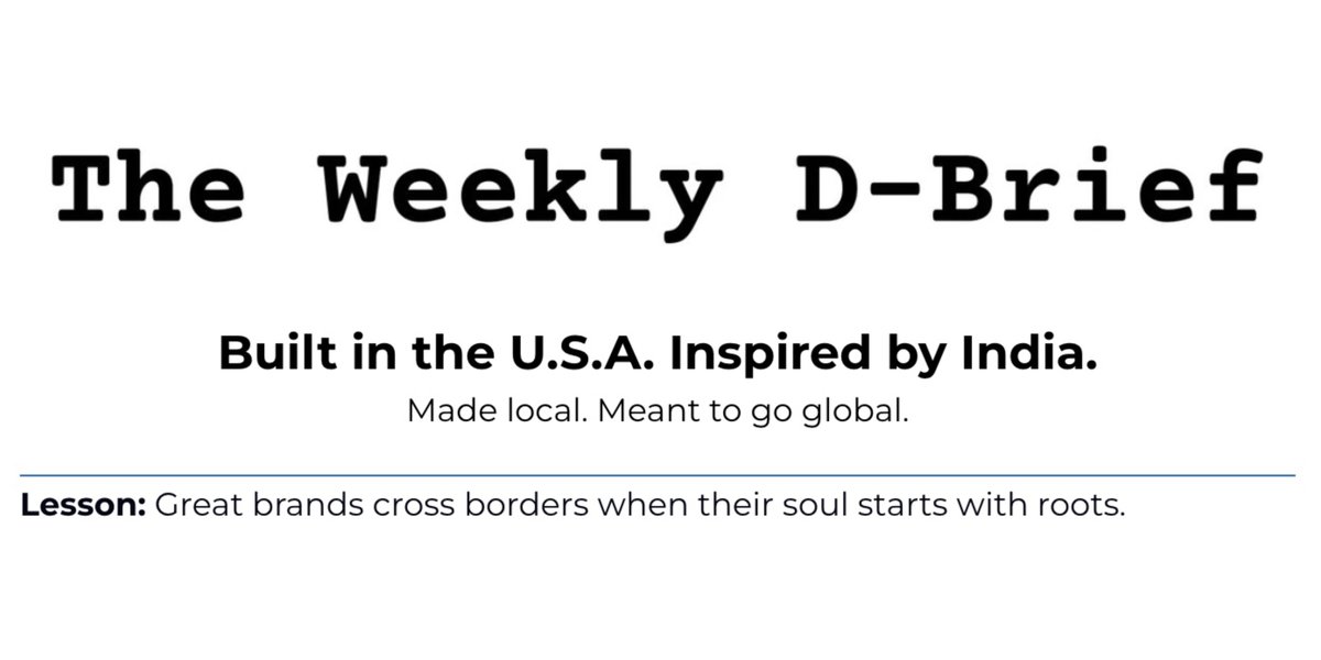 iamdevrajpatel's tweet image. Great brands go global when built with roots.
Jivati was built in the U.S.A.
But the soul? That came from home.
Inspired by India. Crafted to stir the soul.
This brand is personal. Made to resonate worldwide.
Read now on The Weekly D-Brief.