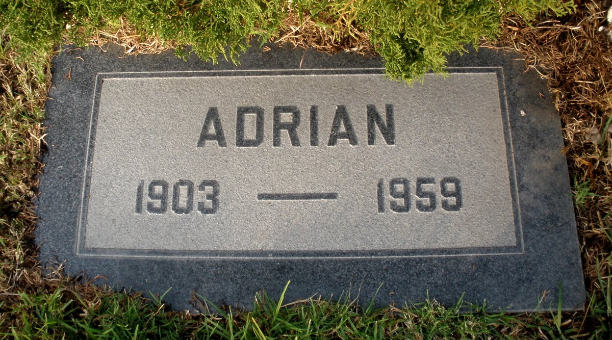CemeteryGuide's tweet image. Costume designer Adrian (“The Wizard of Oz,” “The Women,” “Grand Hotel,” “The Philadelphia Story”) died on this date in 1959. He&apos;s at Hollywood Forever. @hwdforever
