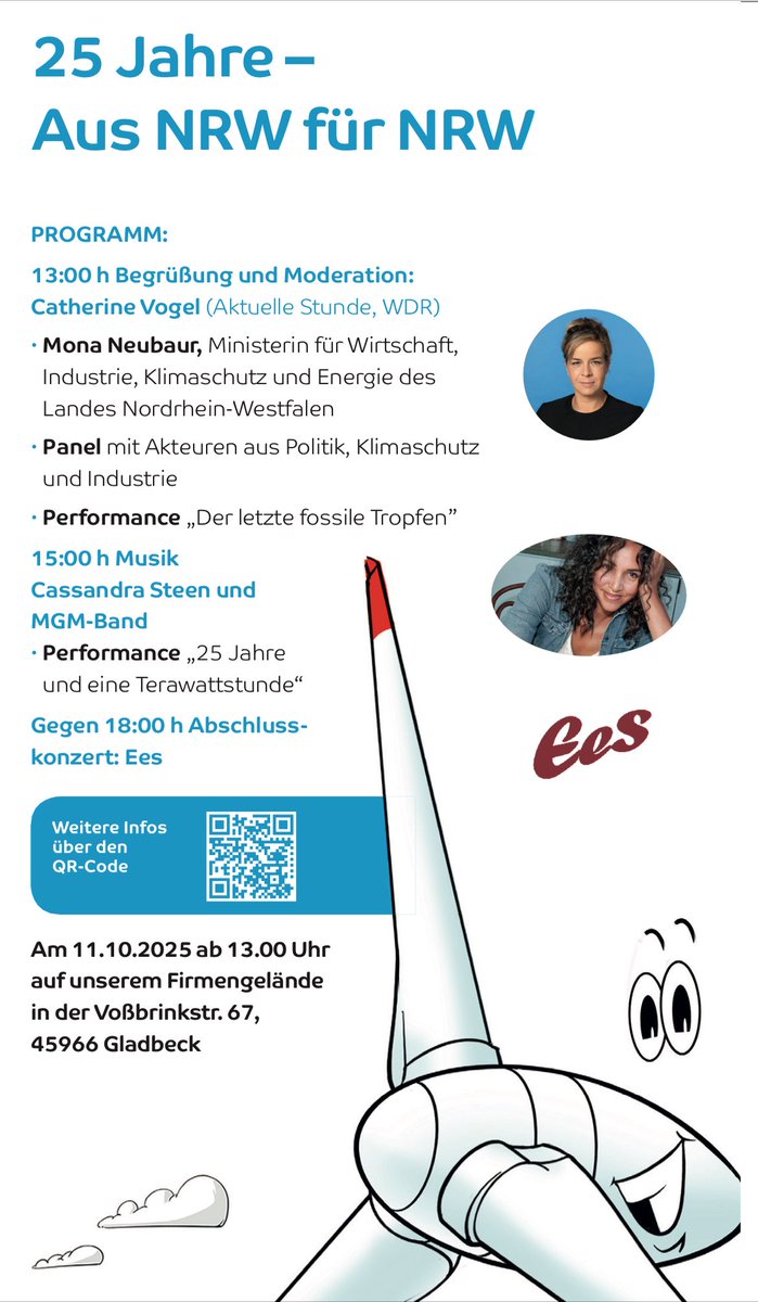 SL NaturEnergie - aus #NRW, für NRW – mit Herz ♥️ , Wind 💨 🍃⚡️und Industriepower 🏭! 
Vor 25 Jahren begann unsere Reise, heute produzieren wir Strom an über 35 Windparkstandorten. Herzliche Einladung an unsere Nachbarn, Partner oder einfach Energie-Enthusiasten auf unseren Hof!