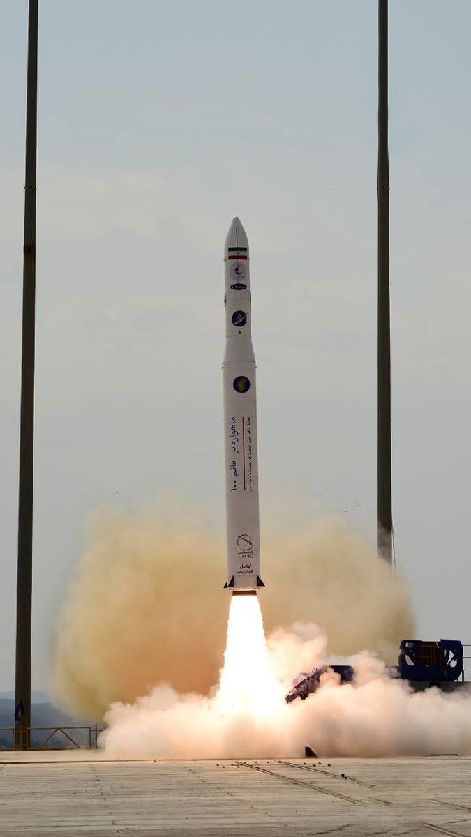 inbarspace's tweet image. Exactly 1 year ago, Iran launched successfully Chamran-1 satellite, using indigenous laun her - Gahem 100, developed by IRGC.
