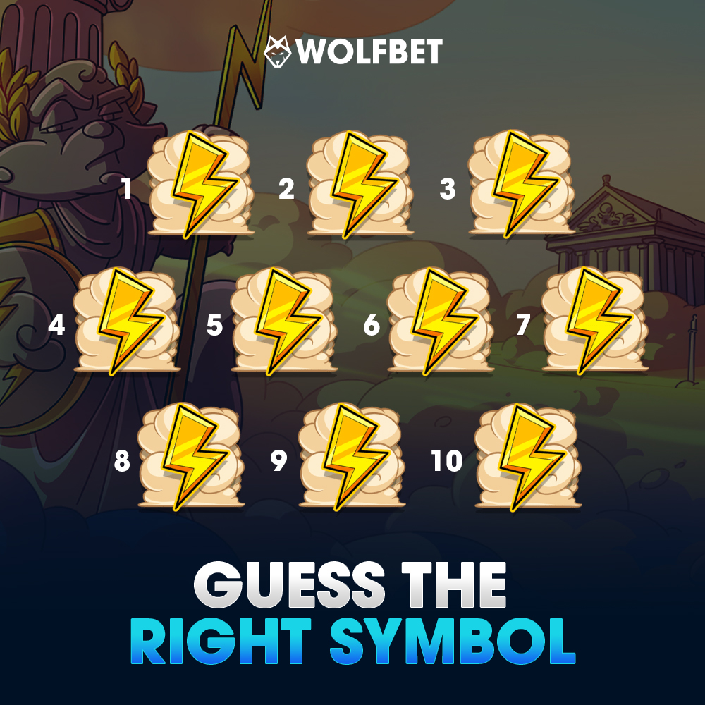wolfdotbet's tweet image. One of the ⚡️ symbols is hiding a bonus code 🎁
Guess the right one + drop your username for a chance to win 💸
RT - Like - Follow