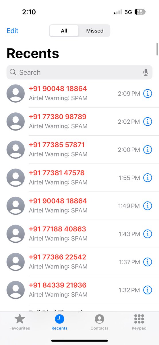 This is crazy <a href="/airtelindia/">airtel India</a> <a href="/TRAI/">TRAI</a> Everyone is facing this but all of them are sleeping.