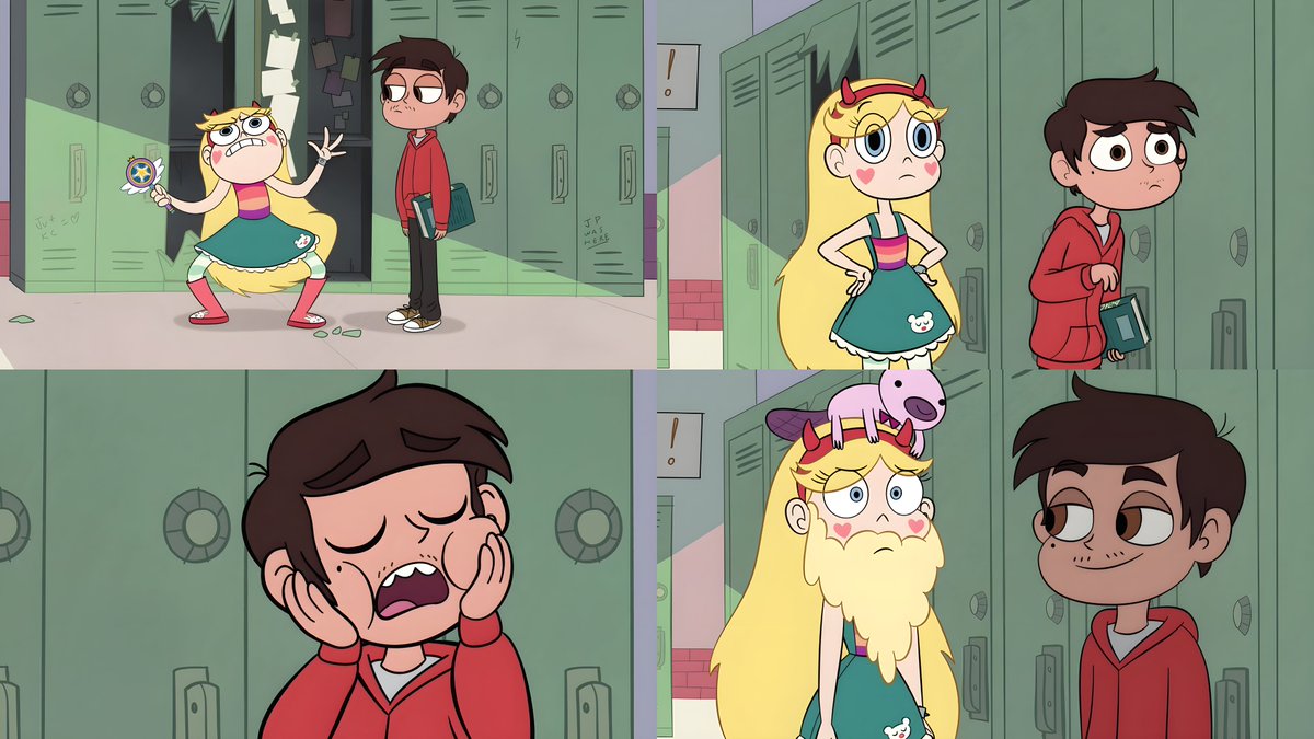 Jr_GKev_THLs_HQ's tweet photo. 10 years ago, "Interdimensional Field Trip/Marco Grows A Beard" debuted on #DisneyXD. Not much into either episode-segment besides creativity, but the final seconds... poor Ludo.😔 Yeah, THIS MEANS WAR!🤨
#StarVsTheForcesOfEvil #SVTFOE #StarButterfly #MarcoDiaz #10YearAnniversary https://t.co/t2aYwfRiob