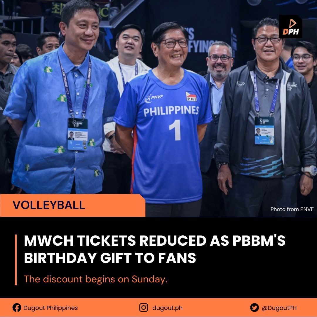 Hoping for a more budget-friendly #MWCH2025? <a href="/bongbongmarcos/">Bongbong Marcos</a> may have just granted your wish.

Read more: dugout.ph/2025/09/mwch-t…