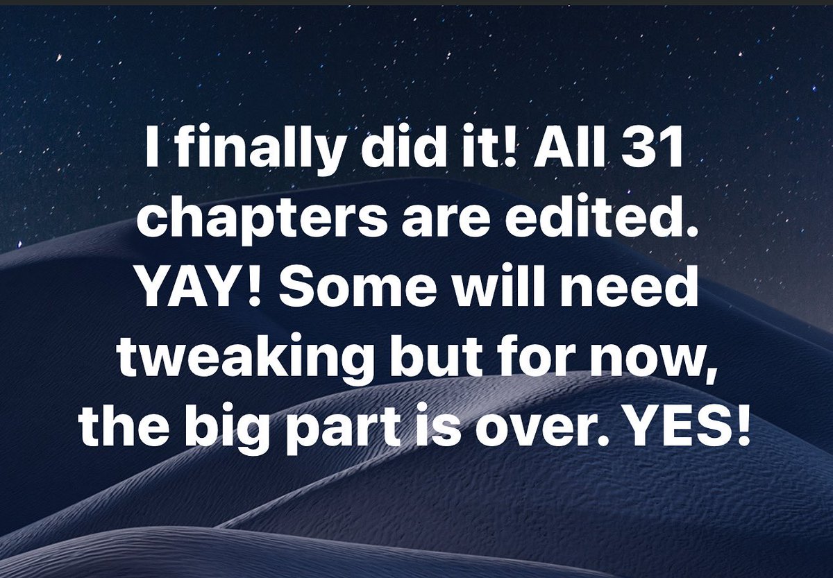 JerichoJPetersn's tweet photo. I did it! I finally did it. I feel like I can breath again. But first, sleep! Haha ๐ #DoneEditing #DoneWriting #AuthorsOfX #IndieAuthor #SelfPublishingAuthor #WIP #WritingCommunity https://t.co/OBbc3ZjK3Q