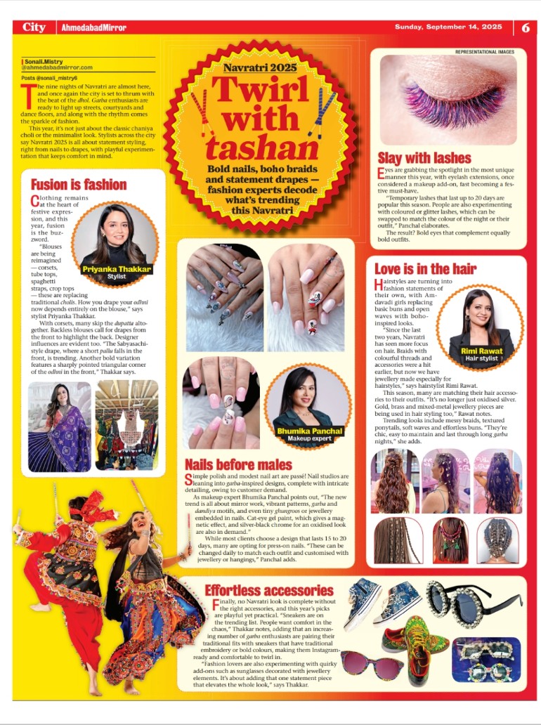 sonali_mistry6's tweet photo. Check out the new trends of Navratri 2025
.
.
#ɴᴀᴠʀᴀᴛʀɪ2025 #garba #gujarat #ahmedabad #mirror #styling #trends https://t.co/eZo2M9jx9C
