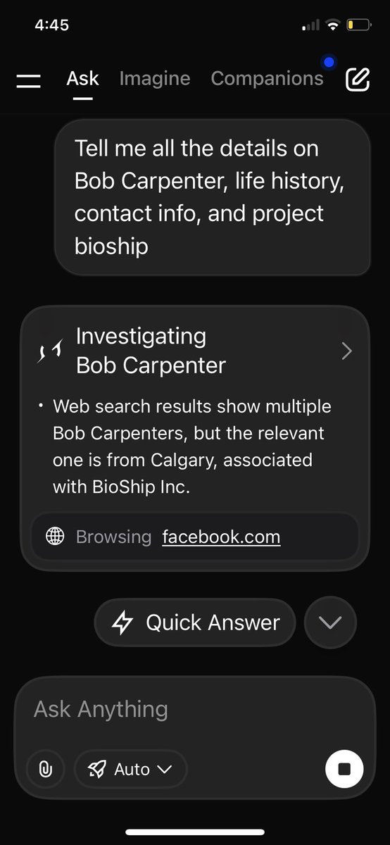 CitizenRoark's tweet photo. @BioshipBob @YourAnonCentral Seems Bobby is busy building a “bioship” he can be reached a bioship@gmail.com and he’s got a lot of info online. https://t.co/gQZJaFsDgD