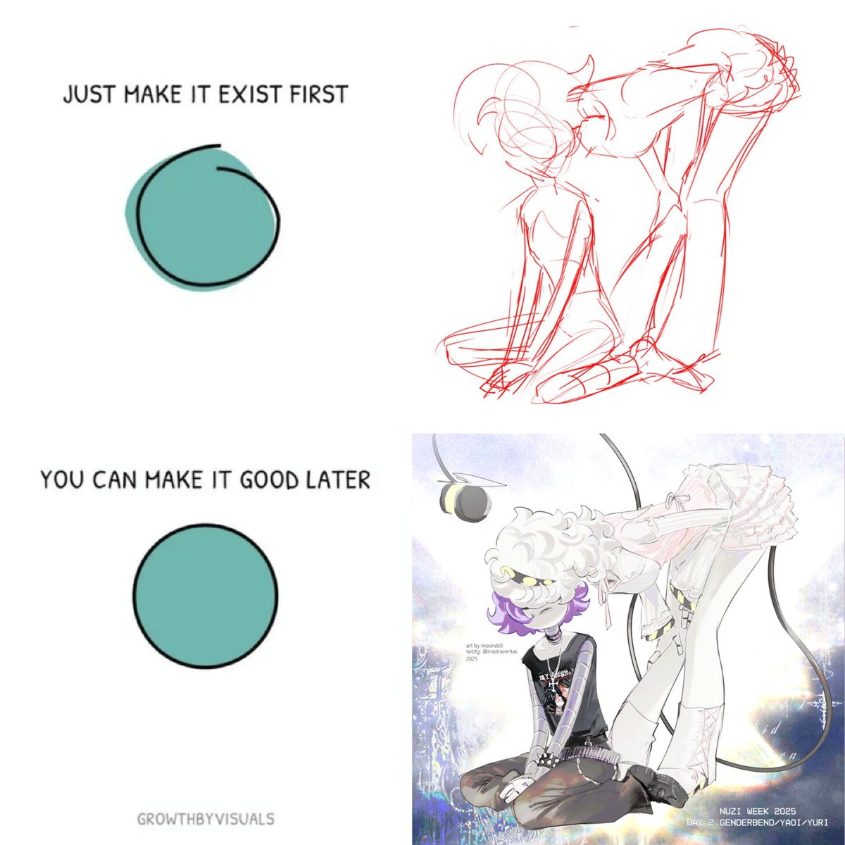 just make it exist first, you can make it good later 🤍