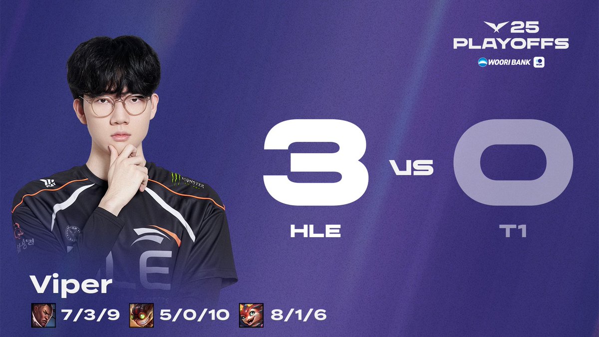 LCK (@lck) on Twitter photo โก๏ธ ADVANCING to UPPER BRACKET ROUND 3!
<a href="/HLEofficial/">Hanwha Life Esports</a> take the clean sweep! #LCK โก๏ธ ADVANCING to UPPER BRACKET ROUND 3!
<a href="/HLEofficial/">Hanwha Life Esports</a> take the clean sweep! #LCK