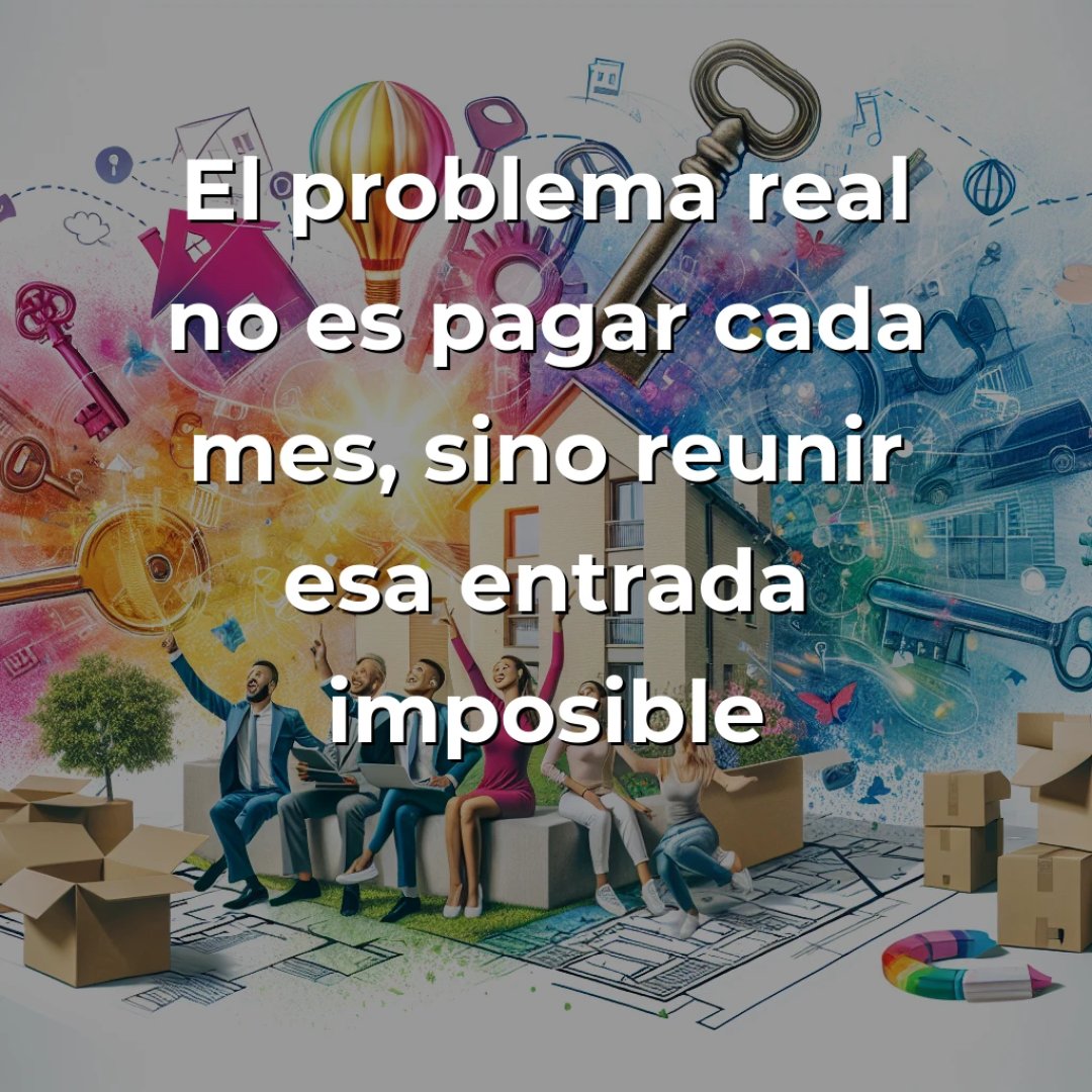 (4/6) El problema real no es pagar cada mes, sino reunir esa entrada imposible del 20% 📈 Libeen elimina esta barrera creando un puente entre alquiler y propiedad ⚡