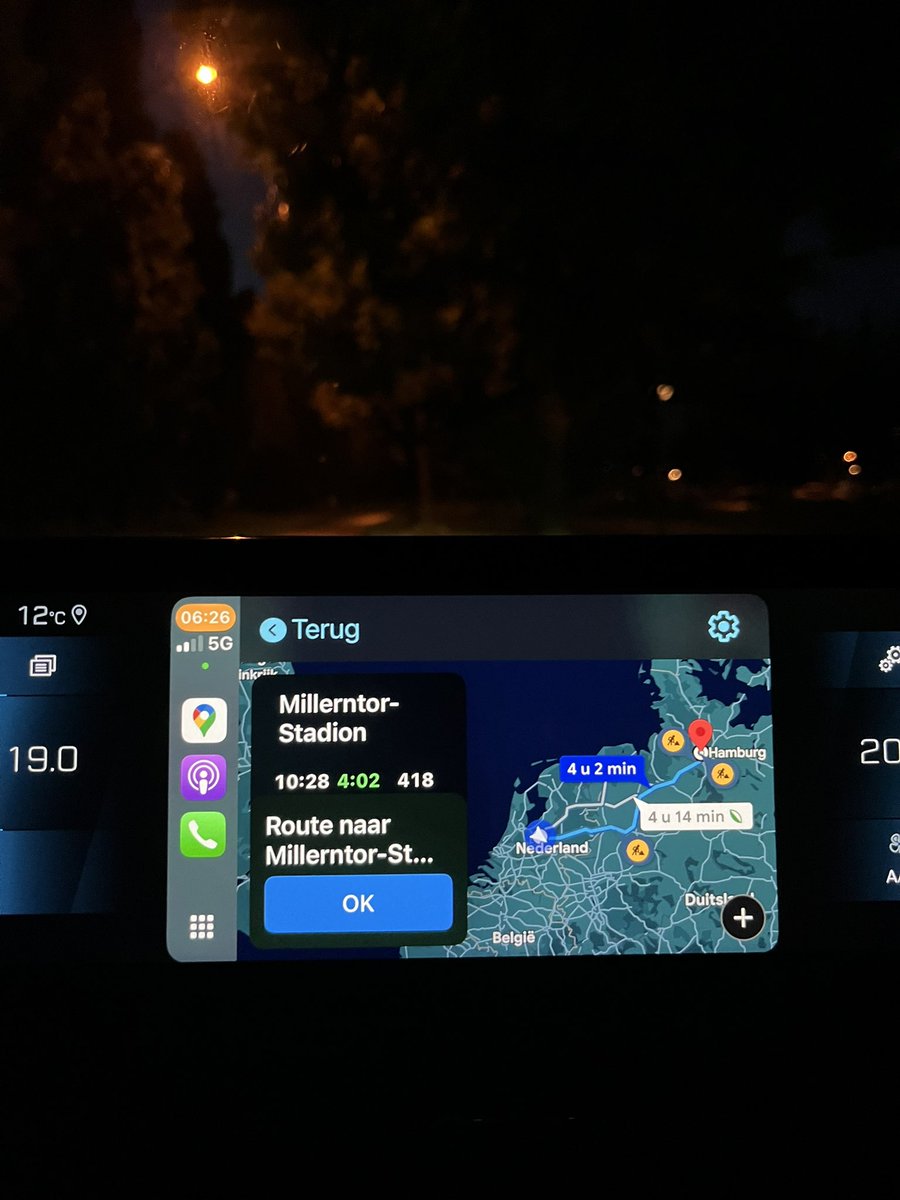 Voelt toch een beetje raar. De FC speelt vandaag het dichtst bij mij huis maar ik ben vanochtend weg gereden voor de pot van St Pauli. Laat het maar een mooie zespunten zondag worden ❤️🤎🤍💚 #fcgroningen #Fcstpauli