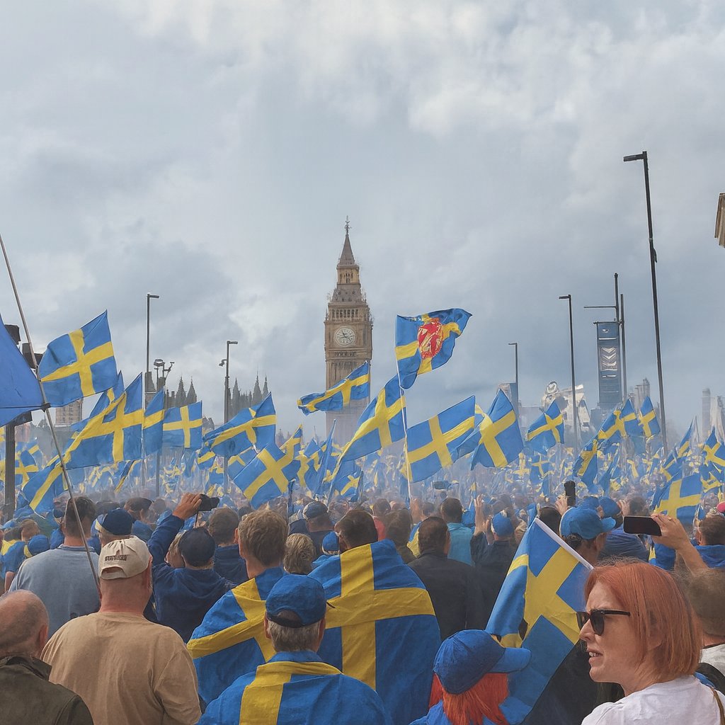 InteSosse 🪓🇸🇪🇺🇦 (@intesossese) on Twitter photo Gammelmormor undrar varför vi inte gör liknande #RaiseTheFlag i Sverige och därmed återtar gator och torg. Det undrar jag med! Gammelmormor undrar varför vi inte gör liknande #RaiseTheFlag i Sverige och därmed återtar gator och torg. Det undrar jag med!