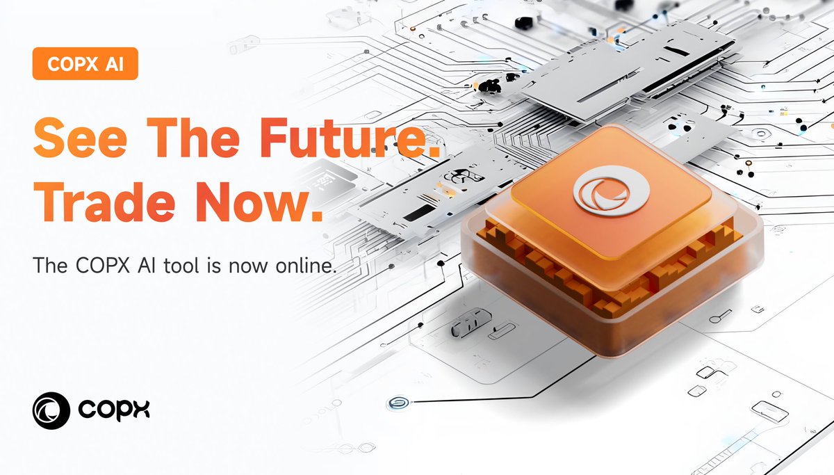 Copx_AI's tweet image. 🚀 See the Future, Start Now!
In today’s fast-changing market, AI makes trading smarter and more efficient.
The COPX AI Tool is now live — helping you capture trends and take control of value.

👉 The future won’t wait. Stay ahead with AI.

#COPX #SmartTrading #AITools