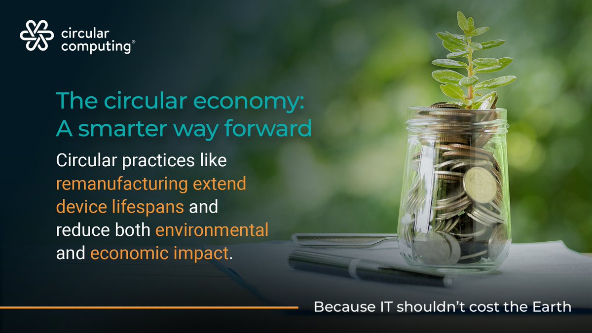 Global #ewaste is growing 5x faster than recycling. At #CircularComputing, our Circular Remanufacturing Process™ reuses 99% of materials to remanufacture a laptop. 1% goes to recycling. Nothing is wasted.

Read more: 
circularcomputing.com/news/e-waste-c…

 #SustainableIT #CircularEconomy