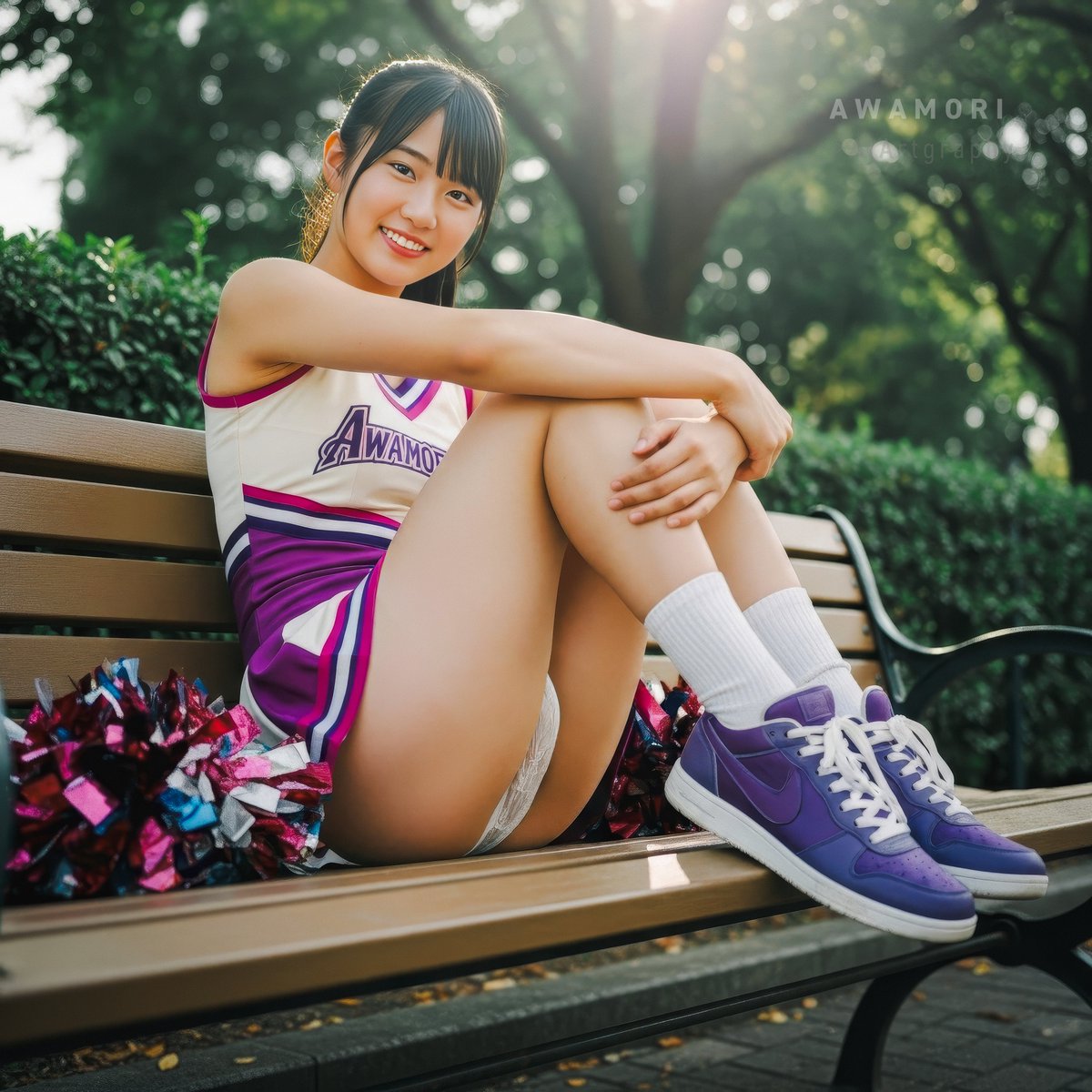 2022Awa's tweet image. 📢#cheers_weekend
#cheerleaders #aiportrait #aiphotography #aigravure #aigirl #photoshop #lightroom #photorealism #firefly #nanobanana #imagen4 #4K