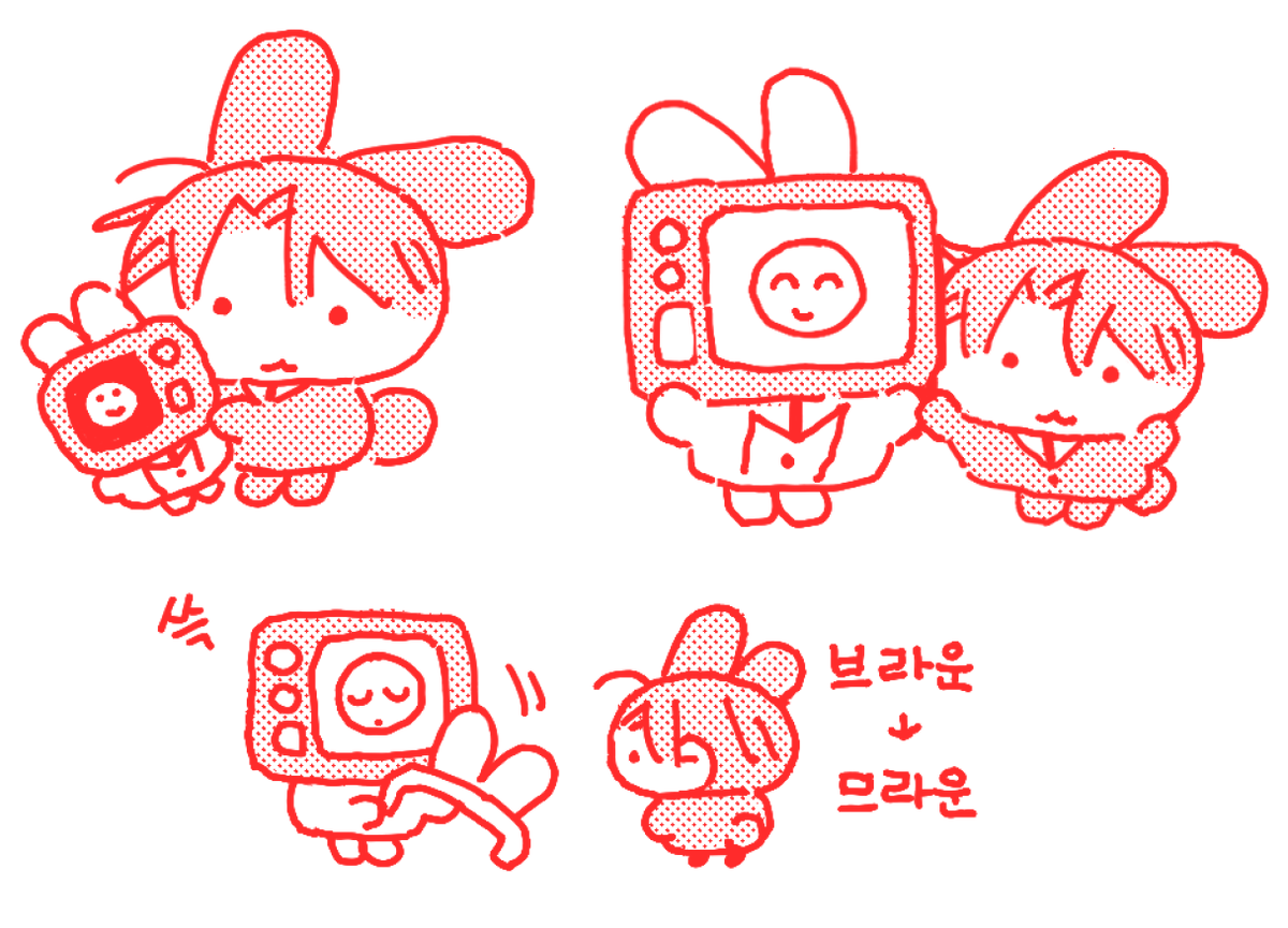브라운 솔음 바니바니