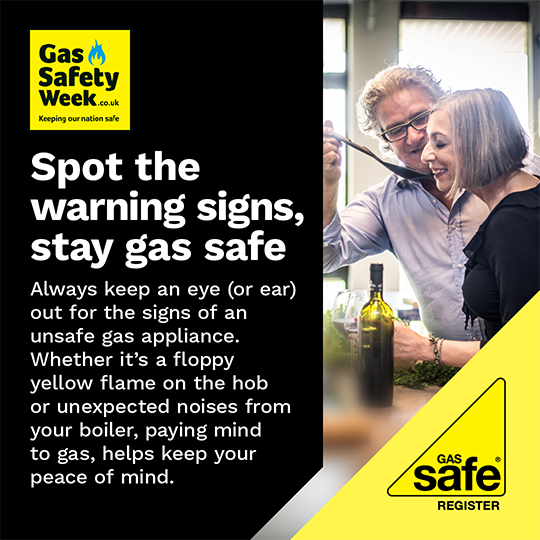 DandG_Support's tweet photo. Keep vigilant on the warning signs that your gas appliance is not work properly – and keep your peace of mind by getting them checked by a Gas Safe registered engineer. 

For more information on gas safety around the home, visit https://t.co/zeMr7iOsFY. 

#GSW25 https://t.co/jcdY6sLIsF