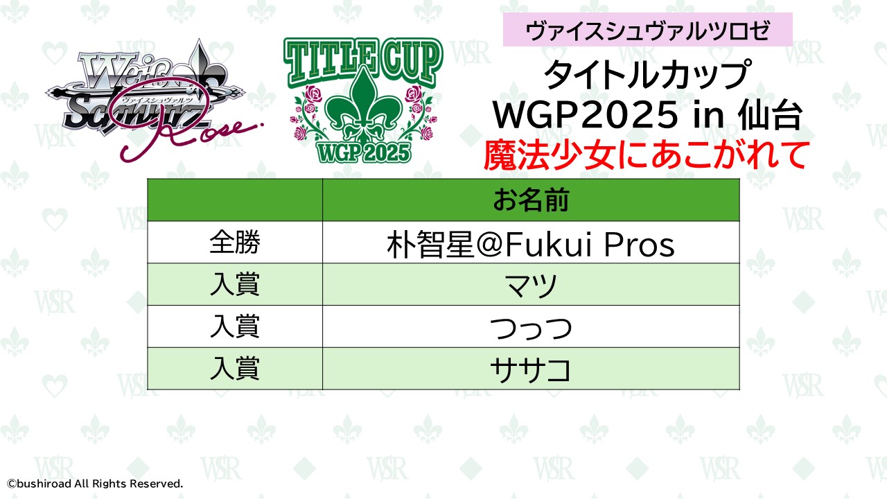 ヴァイスシュヴァルツロゼタイトルカップ上位賞PRチョコに込めた愛情天音 タイトルカップ上位賞PRチョコに込めた愛情天音 ヴァイス