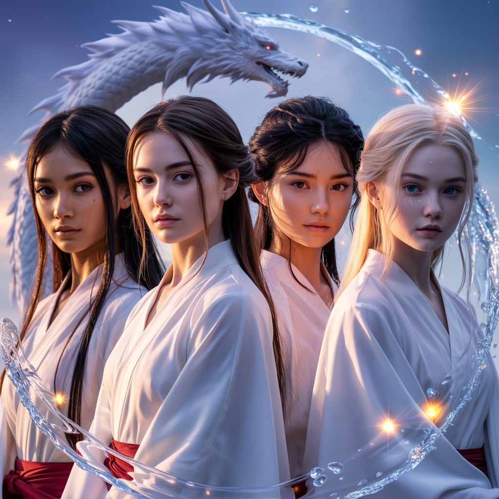 覚醒する巫女達  日乃本浄化　＃aiart