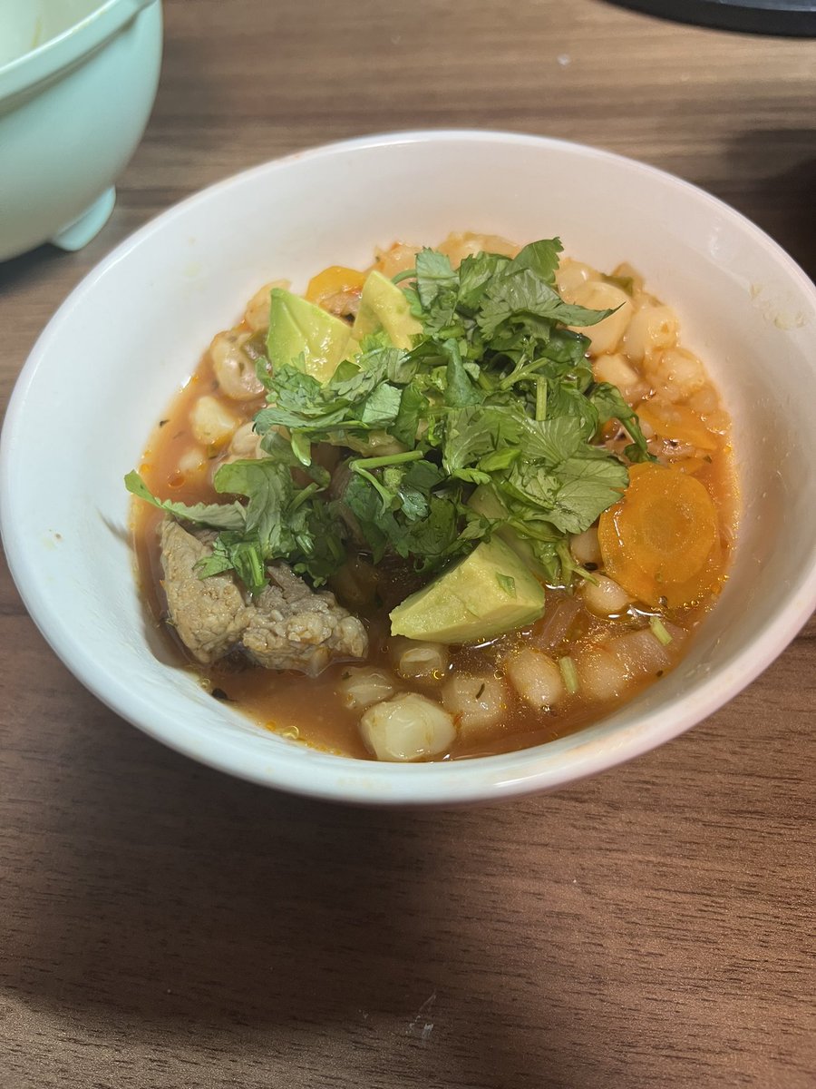 El pozole está listo