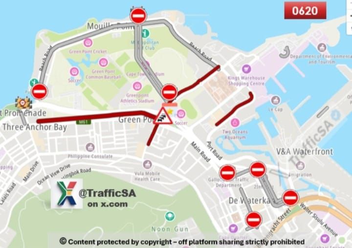 Zulu72944051488's tweet image. Cape Town - Reminder:  #GunRun Sunday 
Road Closures and Traffic
#BCSG
#CTCW