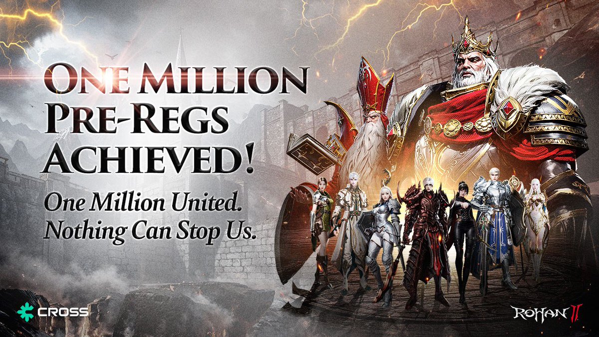 🔥 We’ve achieved 1 Million Pre-registrations! 

Step into the vast world of R.O.H.A.N.2 Global — where the immersive tokenomics comes to life.

💎 RUBY, the core of ROHANomics, will open in Early Access soon!

📌 Pre-reg: rohan2.com/event
📲 Store pre-reg: