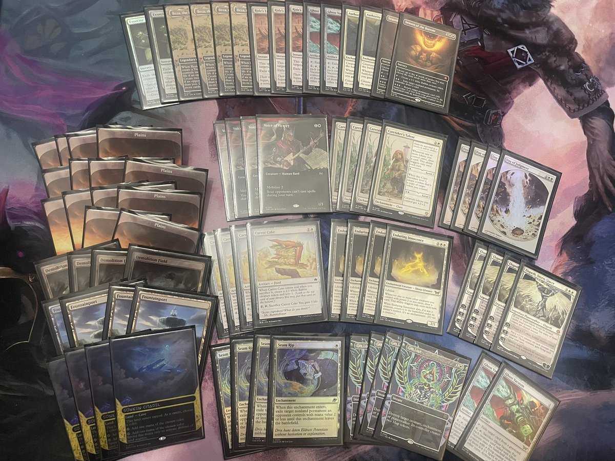 mickeycushing's tweet image. I won two RCQs this season on Mono-White Tokens! Super fun deck and maybe a real contender post-ban. #mtg #standard #elspeth #mtgeoe