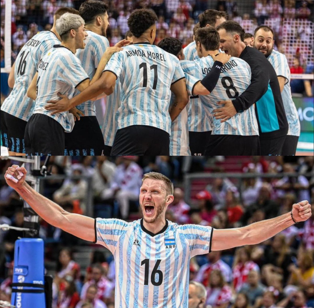 🌟🇦🇷 ARGENTINA LEVANTÓ UN PARTIDO DIFICILÍSIMO Y LE GANÓ A FINLANDIA EN EL DEBUT DEL MUNDIAL DE VOLEY.

➡️ Set 1: 25-18 🇫🇮
➡️ Set 2: 25-19 🇫🇮
➡️ Set 3: 25-22 🇦🇷
➡️ Set 4: 25-22 🇦🇷
➡️ Tie-Break: 15-11 🇦🇷

ENORME, VITAL E HISTÓRICO TRIUNFO. 

VAMOS LOS PIBES! 💪🏼