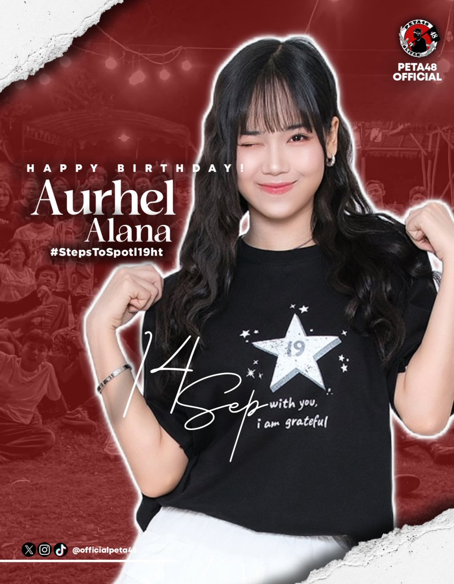 Happy 19th birthday, Lana! 🎉🎂
​Cheers to a new chapter filled with so much happiness, adventure, and all the good vibes. may all your dreams come true! Have the best day everrr!
#StepsToSpotl19ht