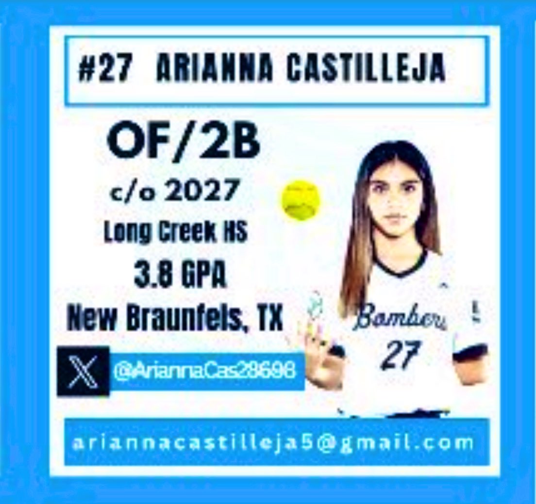 UNCOMMITTED 2027 OF <a href="/AriannaCas28698/">Arianna Castilleja</a>!

Way to lead your team today with .667 BA!

<a href="/gatorjack72/">Girls In The Game</a> <a href="/SoftballDown/">Down South Softball</a>