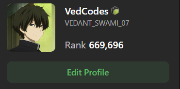 VedCodess tweet picture