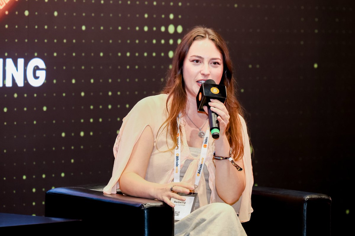 Big thanks to @erinredwing &amp; <a href="/tadtweets/">Tad Smith</a> for bringing sharp insights to <a href="/BitcoinConfAsia/">BitcoinConfAsia</a> across the Main Stage, VIP Deep Sessions &amp; News Desk 🙏