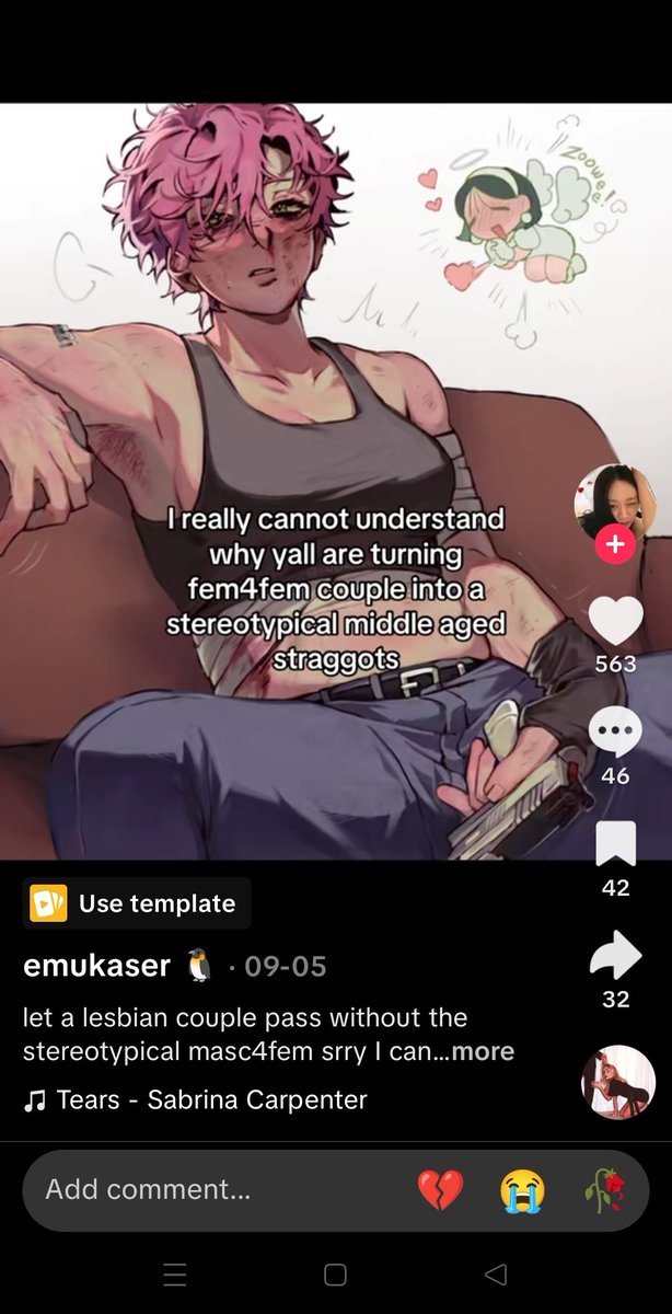 "stereotypical middle aged straggots" and it's just butchfemme art??