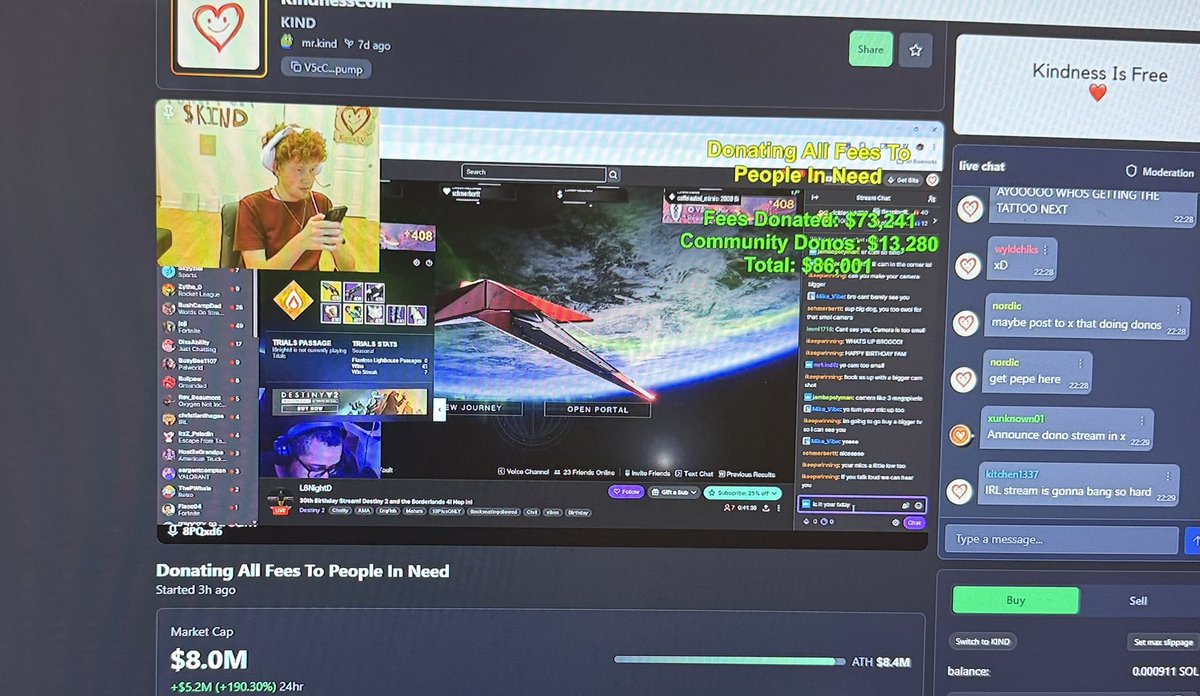 TheKindCoin's tweet image. Doing some donos live right now!

pump.fun/V5cCiSixPLAiED…