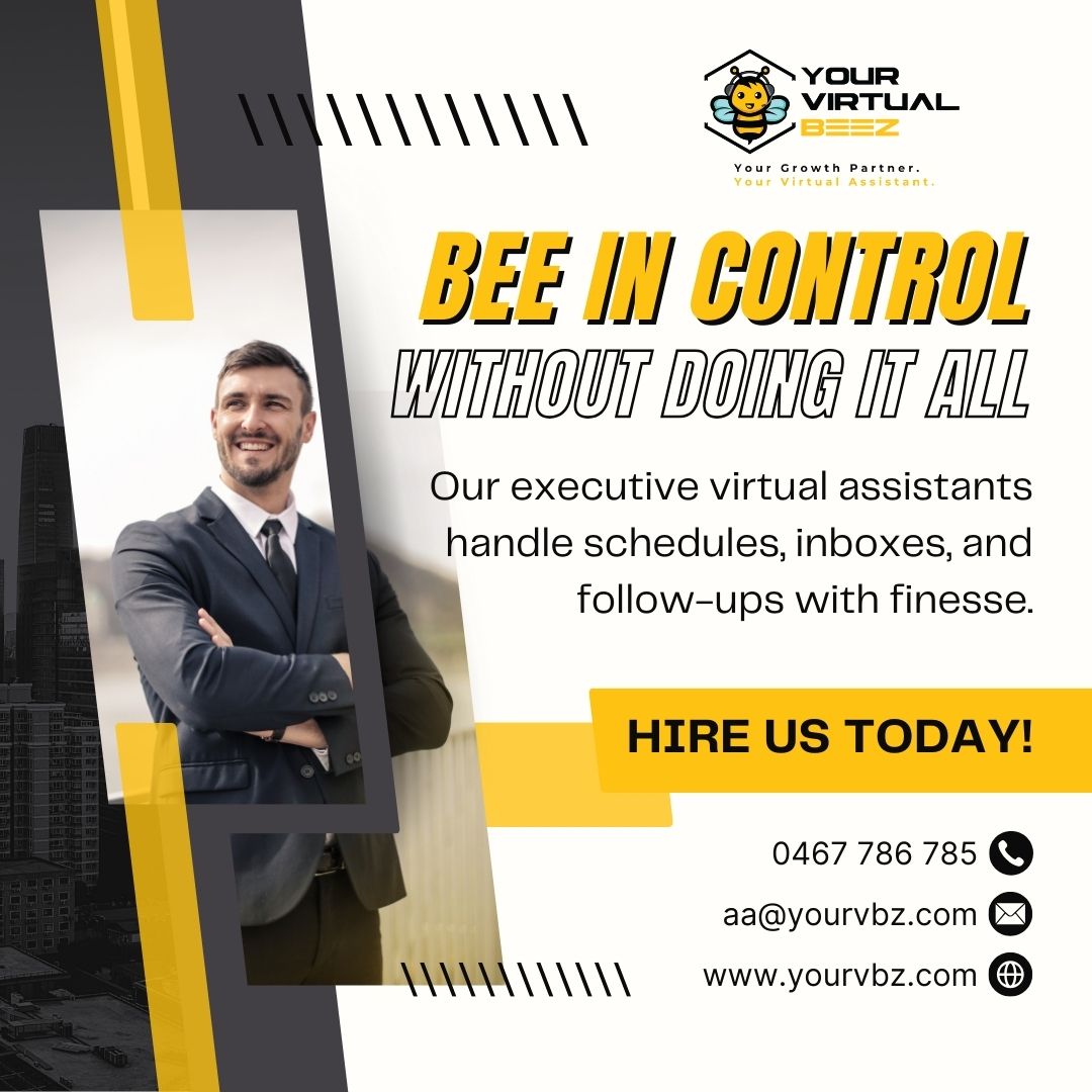 yourvirtualbeez's tweet image. Bee in control without the chaos! Our executive VAs handle schedules, inboxes, and follow-ups with finesse. Ready to reclaim your time? 🐝 Click and fill out this form now! wkf.ms/47eDQAB
#virtualassistant #executivevirtualassistant #remotework