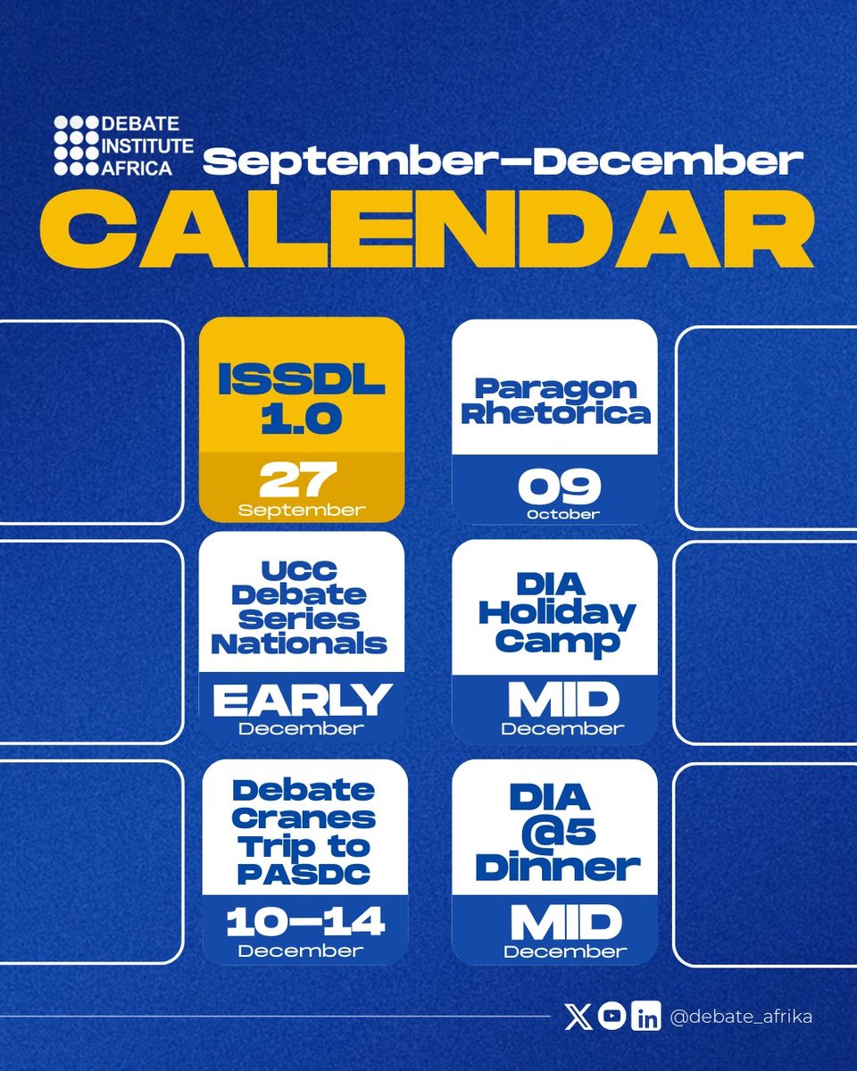 Together, we’ve built an incredible debate journey, and the last stretch of 2025 is going to be even more exciting! ✨
1/