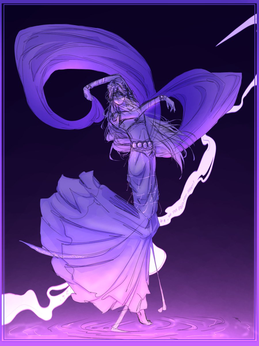 舞者女忘機~（僅限原作設定，不可弄錯！）
Dancer fem!lwj~ (Only canon dynamics, don’t mix it up!~)
#femji #lwj #lanwanji #蓝忘机 #mdzs #modaozushi #魔道祖师 #fanart