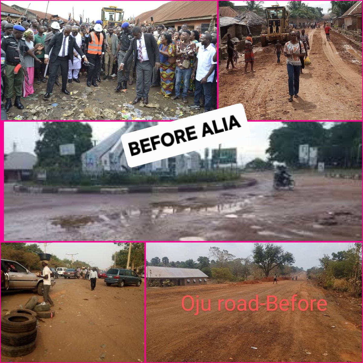 SAsekome's tweet image. What roads in Benue look like BEFORE and AFTER the emergence of "The Architect of A New Benue."🥂

PS: The High Level Underpass, first in Benue's history, is over 90% completed👌🏾

BEFORE😩                             AFTER🥳