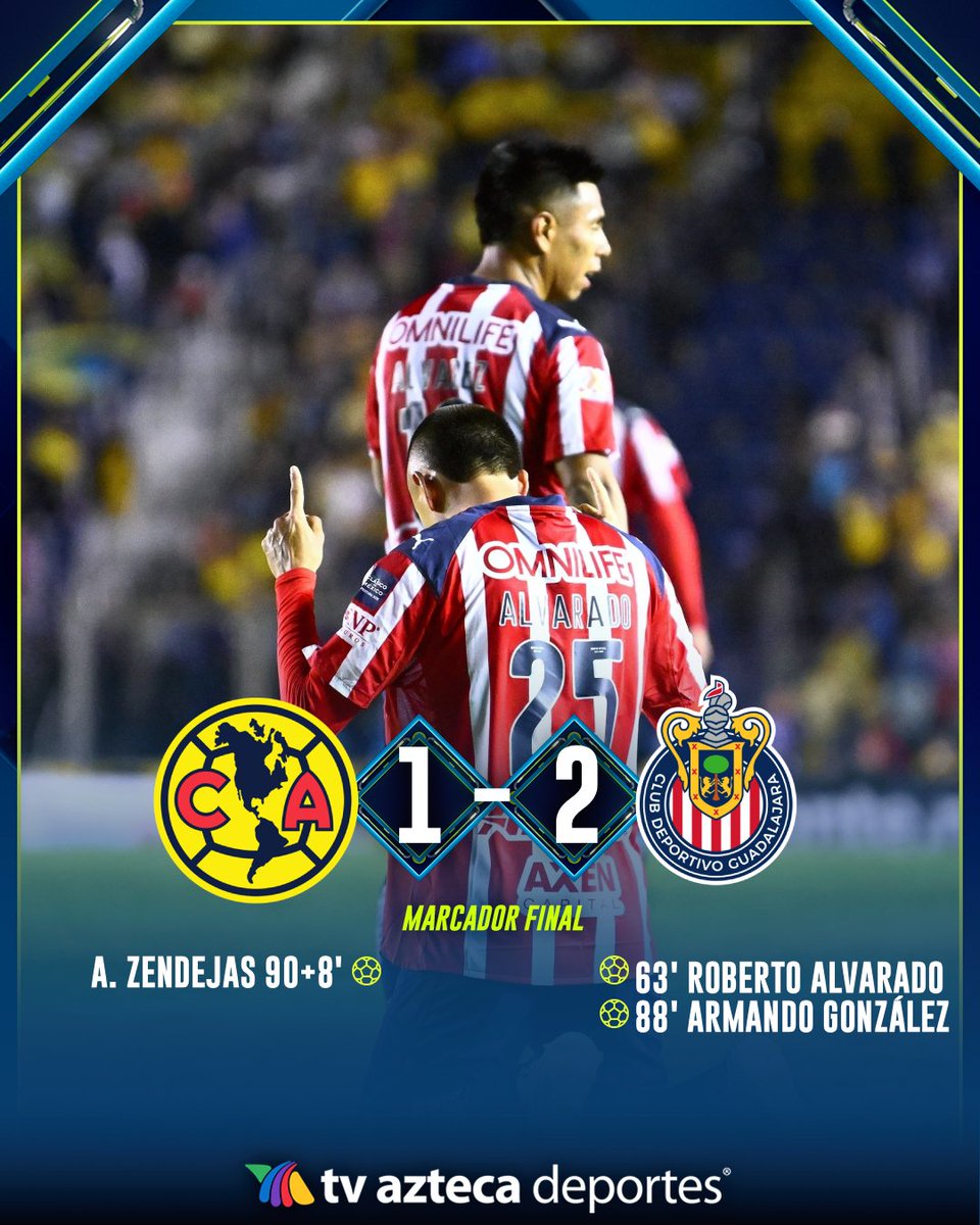 ¡Vergüenza azulcrema!🤯

Una de las peores versiones de Chivas se impuso ante el América por 2-1 ⚽️