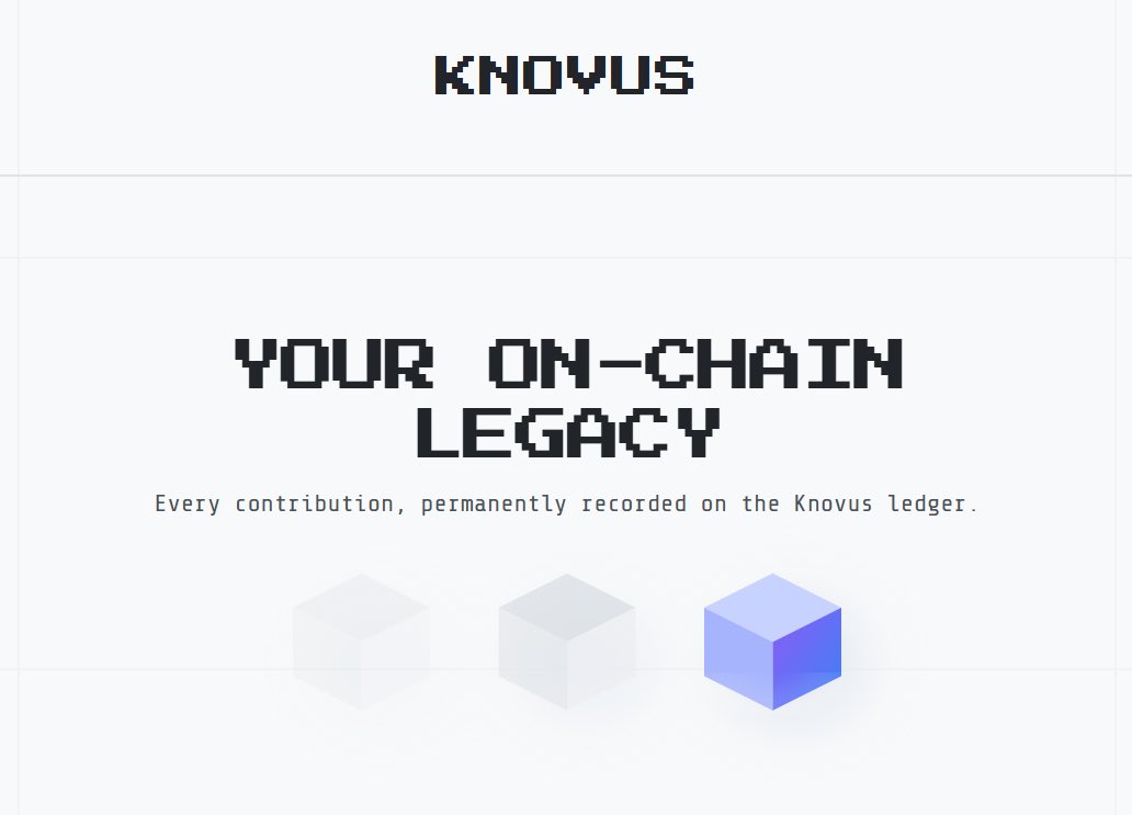 One day, your Knovus contribution history will be more than just a record.

It will be your passport. Your proof-of-support that unlocks a new layer of the digital economy.

The future we are building is bright. Enjoy your Sunday.