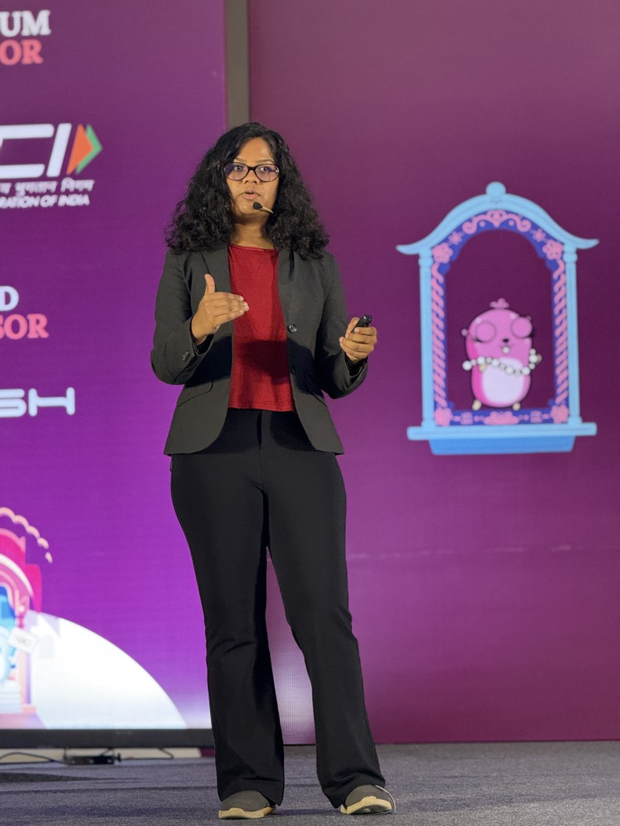 GopherConIndia's tweet image. Excited to have Varuni H K dive into &quot;Fast Authorization Checks with Dynamic Graph Indexing in Go&quot;! 

Join us as she showcases blazing-fast authorization techniques and innovative Go solutions. Don’t miss this session! 

#GCI25 #GopherconIndia2025