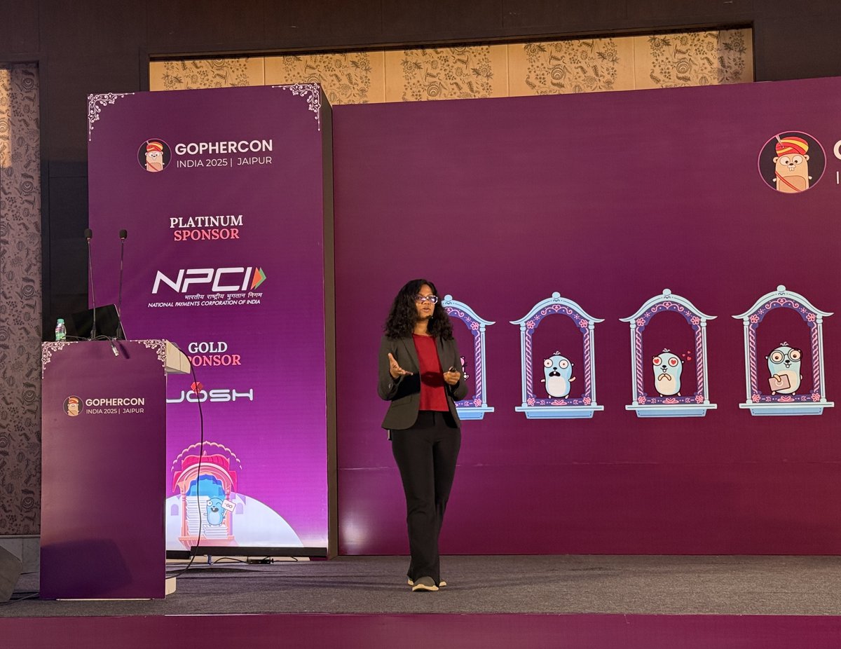 GopherConIndia's tweet image. Excited to have Varuni H K dive into &quot;Fast Authorization Checks with Dynamic Graph Indexing in Go&quot;! 

Join us as she showcases blazing-fast authorization techniques and innovative Go solutions. Don’t miss this session! 

#GCI25 #GopherconIndia2025