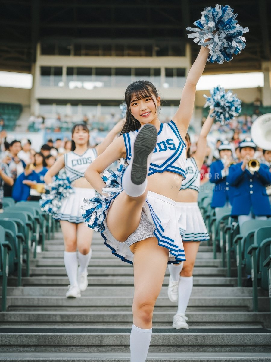 2022Awa's tweet image. 📢#cheers_weekend
#cheerleaders #aiportrait #aiphotography #aigravure #aigirl #photoshop #lightroom #photorealism #firefly #nanobanana #imagen4 #4K