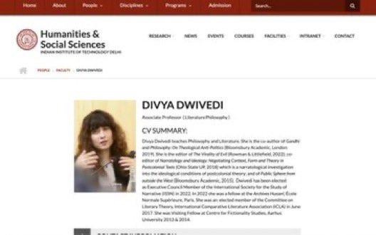 newsnetmzn's tweet image. 📢 ये हैं IIT Humanities Dept. के प्रोफेसर!

Divya Dwivedi (IITD) चाहती हैं भविष्य का भारत बिना Hinduism के 😳
Such panelists और teachers देश के youth को गुमराह कर रहे हैं।
🚫 Ban these lie spreaders!

#Hinduism #IITD #FakeHistory #ViralTweet #BanLies #IndiaFirst