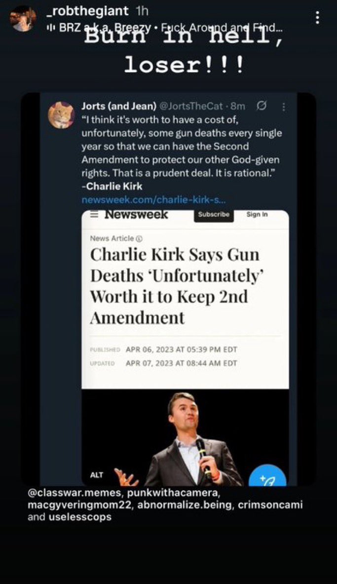 Anons I need your help, this airlines pilot was celebrating Charlie’s murder. 

He needs to be identified. 

I believe he works for either Delta or Endeavor. 

First name is Rob.