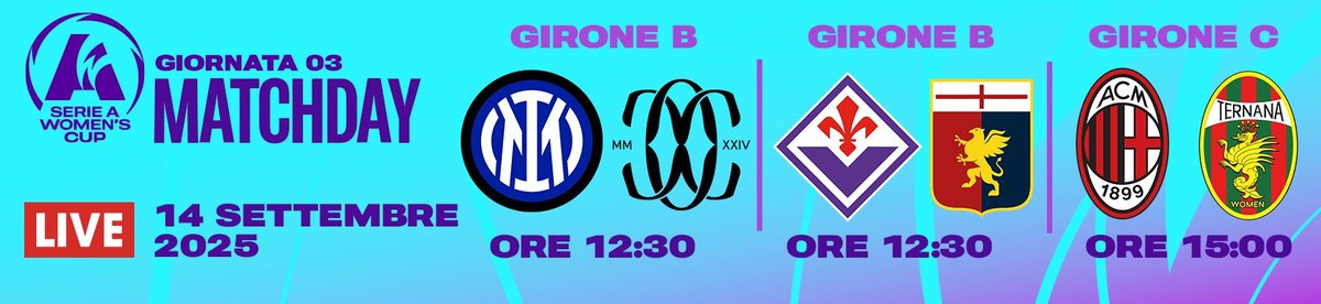 <a href="/ChelindFootball/">Chelsea Indonesia | Chelind</a> <a href="/ChelseafanIndo/">#SiPalingChelsea</a> <a href="/Soal_Chelsea/">Yang Chelsea Chelsea Aja</a> <a href="/ChelseaEleven/">Chelsea Eleven</a> <a href="/kvisiontv/">K-vision TV</a> <a href="/visionplusid/">VISION+</a> <a href="/vidio/">Vidio</a> <a href="/VidioSports/">Vidio Sports</a> <a href="/beINSPORTSid/">beIN SPORTS Indonesia</a> <a href="/BetaKopites/">Betakopites</a> <a href="/The_RedsIndo/">The Reds Indonesia</a> <a href="/id_lgk/">Liverpool Garis Keras - LGK</a> <a href="/PosRondaAnfield/">Pos Ronda Anfield</a> <a href="/utdabout/">United About</a> <a href="/indomanutd/">Indonesian Manchester United</a> <a href="/PorosHalangID/">Poros Halang ID</a> <a href="/MelodyUnited/">Melody United</a> <a href="/UnitedAsk/">United Ask</a> <a href="/Mangujang_fc/">Mangujang.fc</a> <a href="/unitedarmyfc/">UNITED ARMY INDONESIA</a> Sore ini ada laga terakhir fase grup Serie A Women's Cup.

Grup B main jam 17:30 WIB, sementara Grup C jam 20:00 WIB.
 
Gunakan VPN Italia buat akses Vivo Azzurro: vivoazzurrotv.it/en

Maupun YouTube Serie A Women: youtube.com/@SerieAWomen/s…